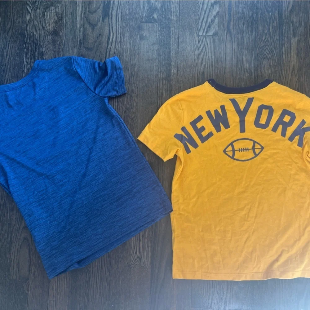 NWOT Old Navy New York Kids Yellow and Reebok Blue Basketball T-Shirts